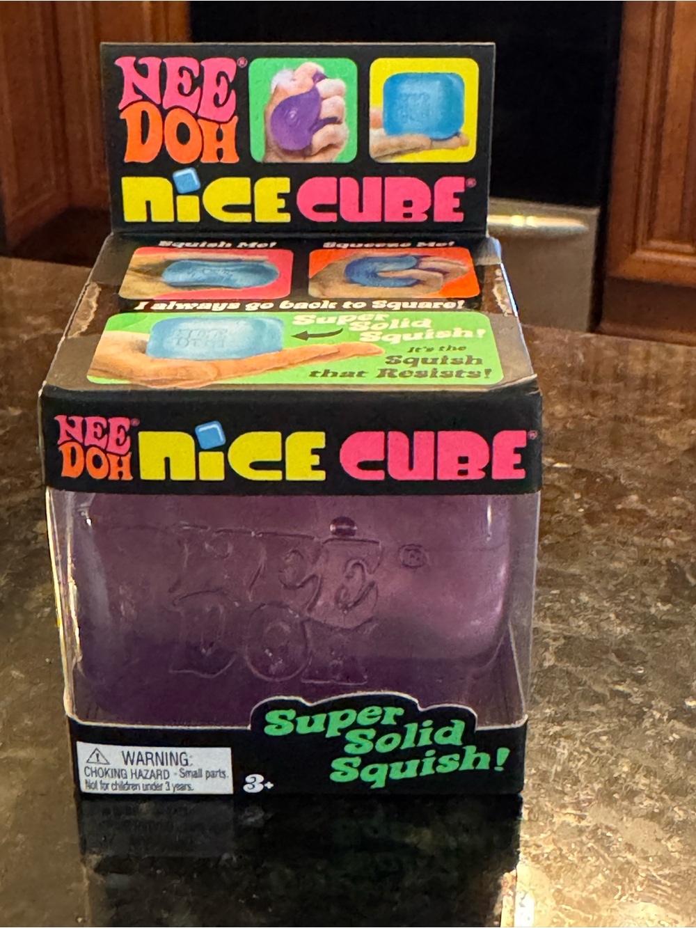 NeeDoh Nice Cube Super Solid Squish - Purple